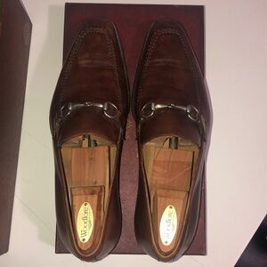 Mezlan leather brown shoes.